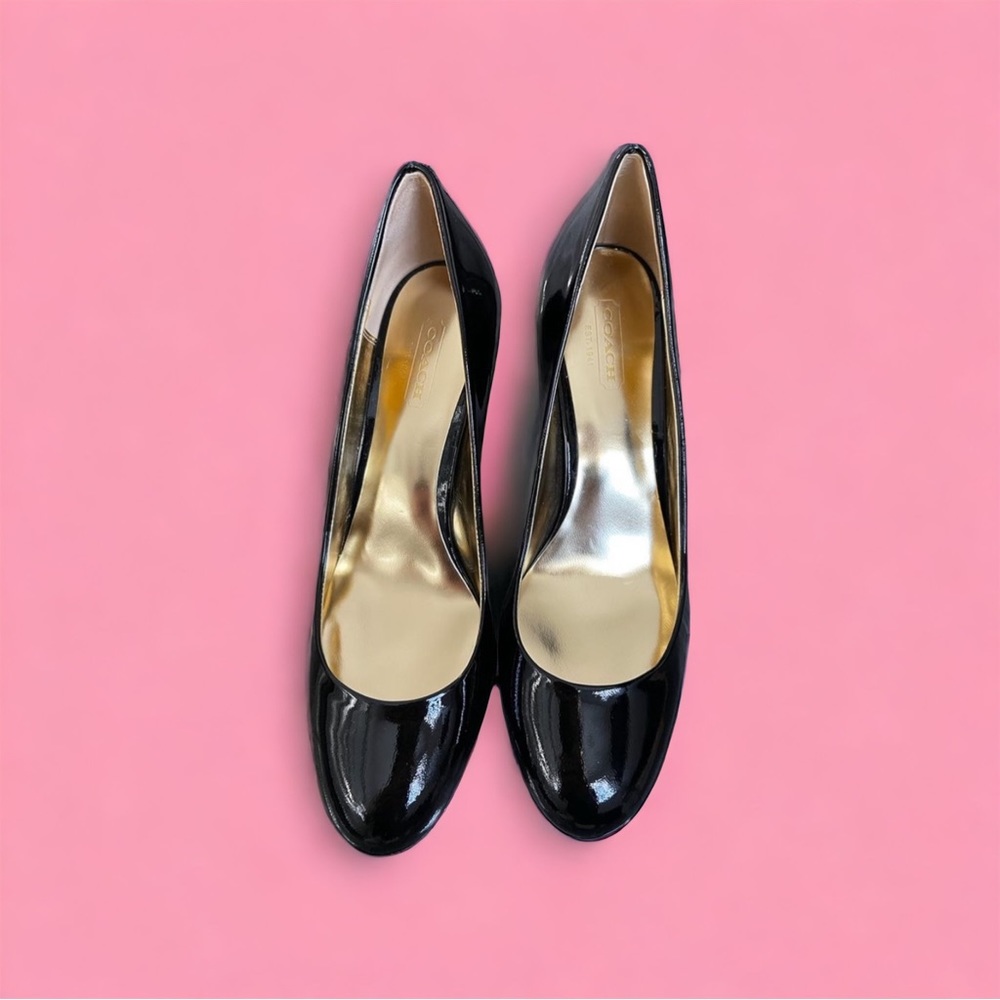 NWT Coach patent leather heels size 6.5